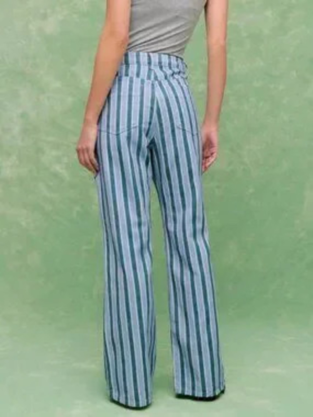 Blue Women's Relaxed Front Pocket Straight Pants